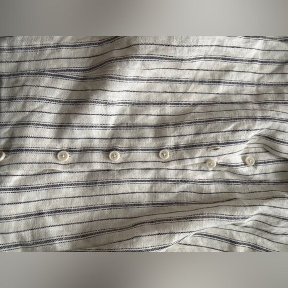 New Reformation Arella Linen Dress in Elsie Stripe - Picture 10 of 10